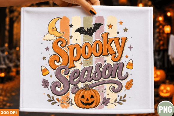 Download Spooky Season Retro Halloween PNG T-shir - Premium Bundle