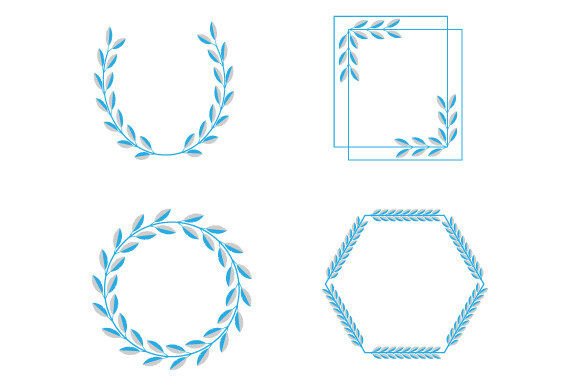 Download Leaf Frame Design Vector Illustration - Leaf frame Collection
