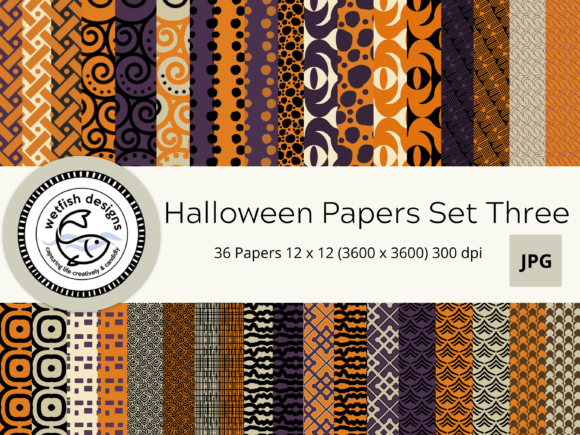 Download Halloween Papers Set Three - Halloween papers Collection