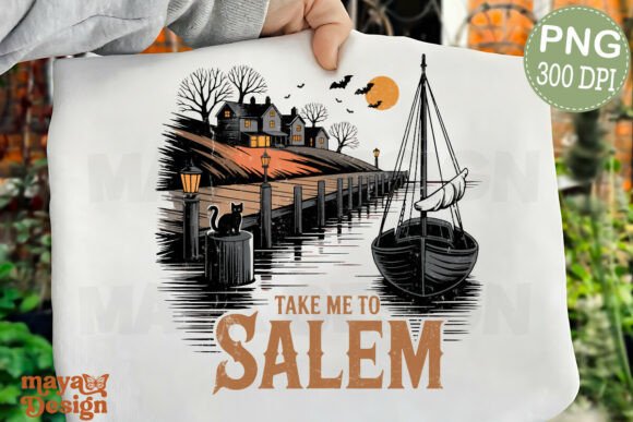 Download Take Me to Salem Png,Retro Halloween Png - Premium Resources